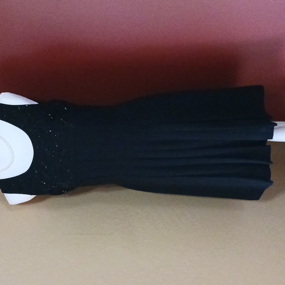 MARIANNA Black Dress With Beaded Detail